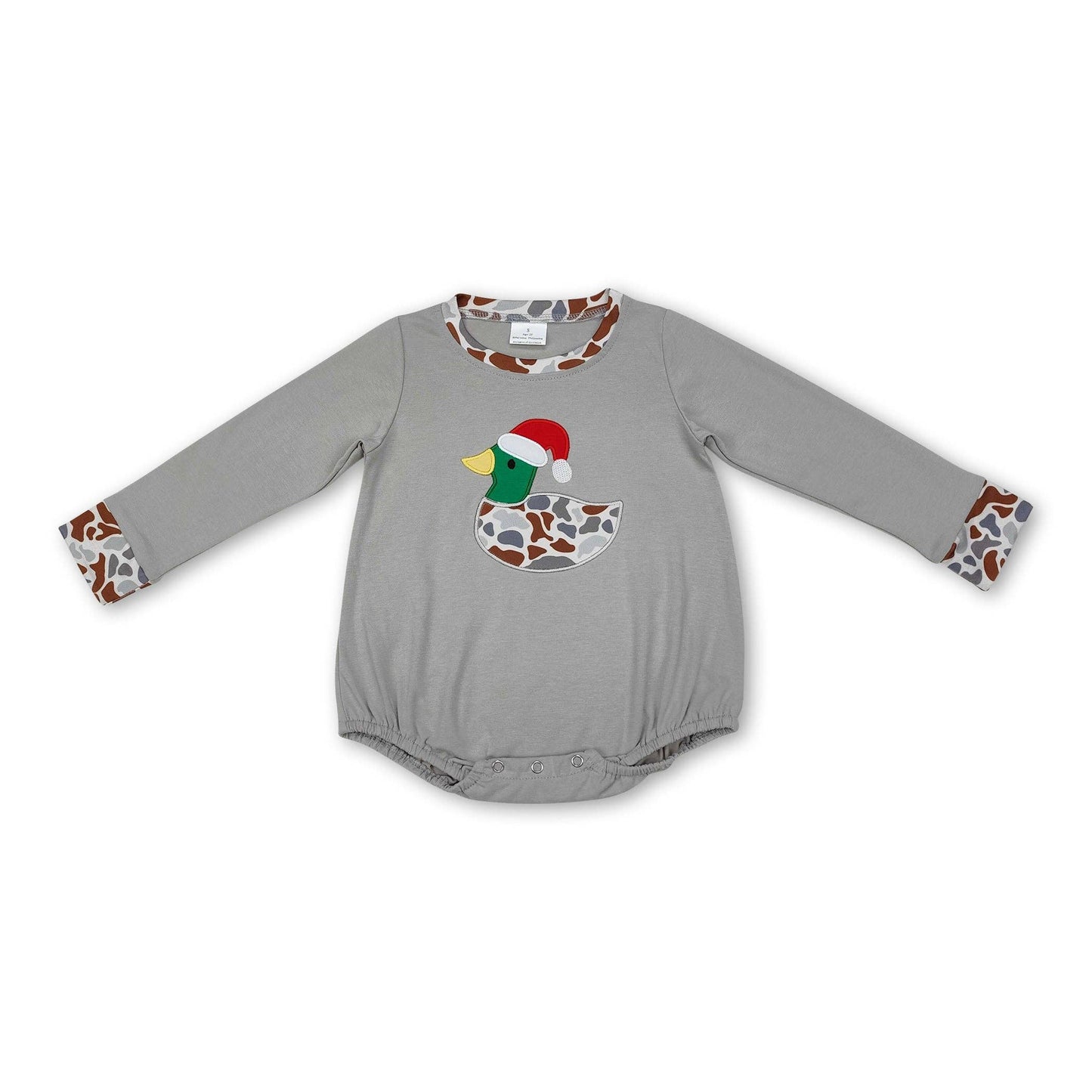 Christmas Duck camo boy bubble