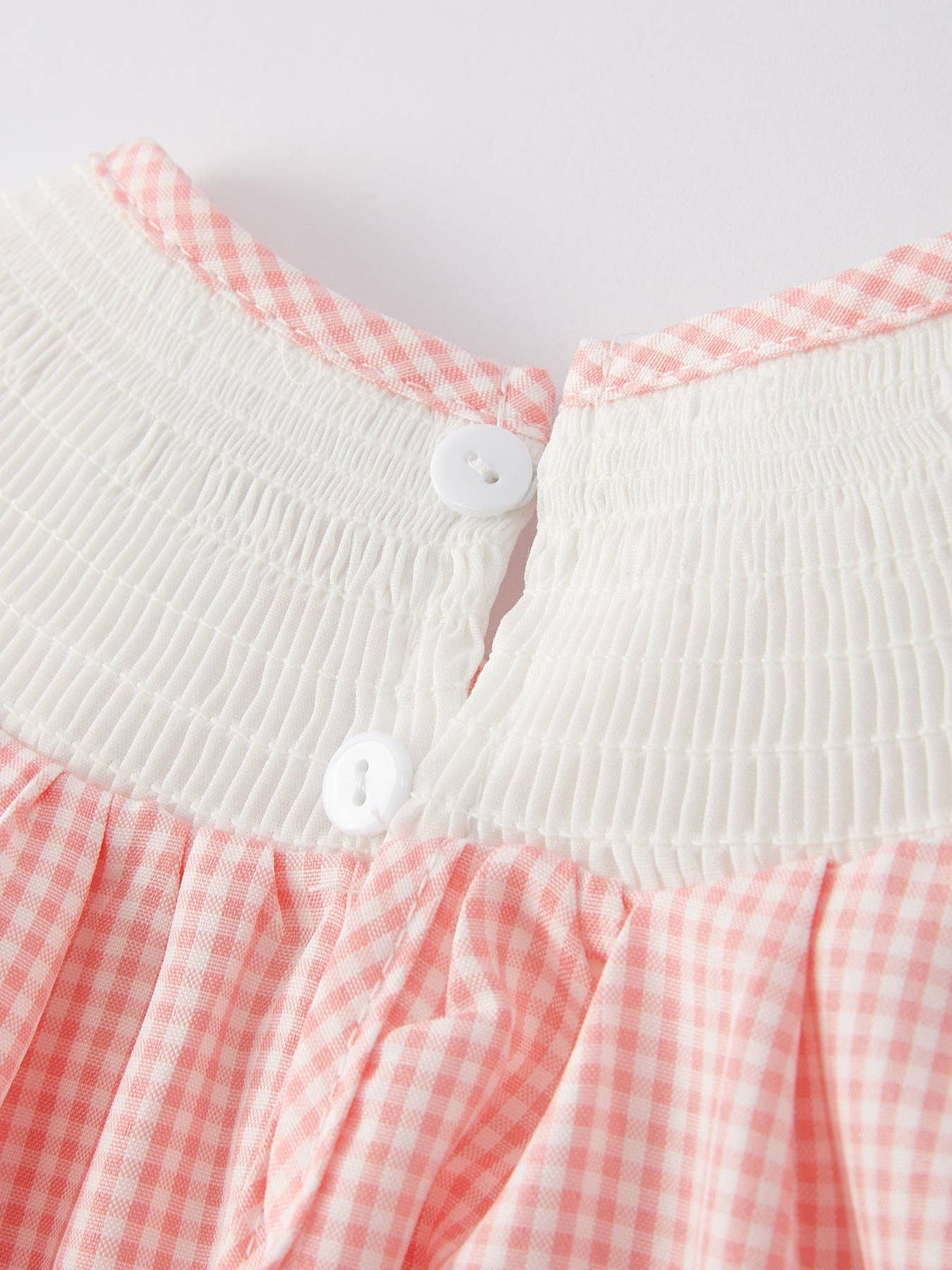 Letter Heart Bow Arrow Smocking Embroidery Girls Dress