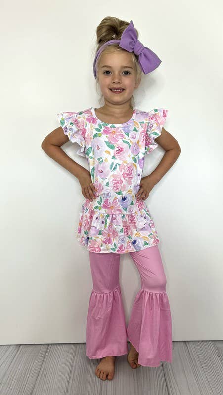 Pastel Blooms Girls Set