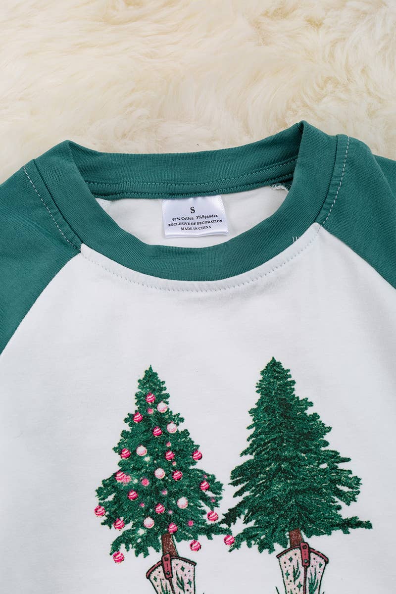 CHRISTMAS COWBOY" Raglan