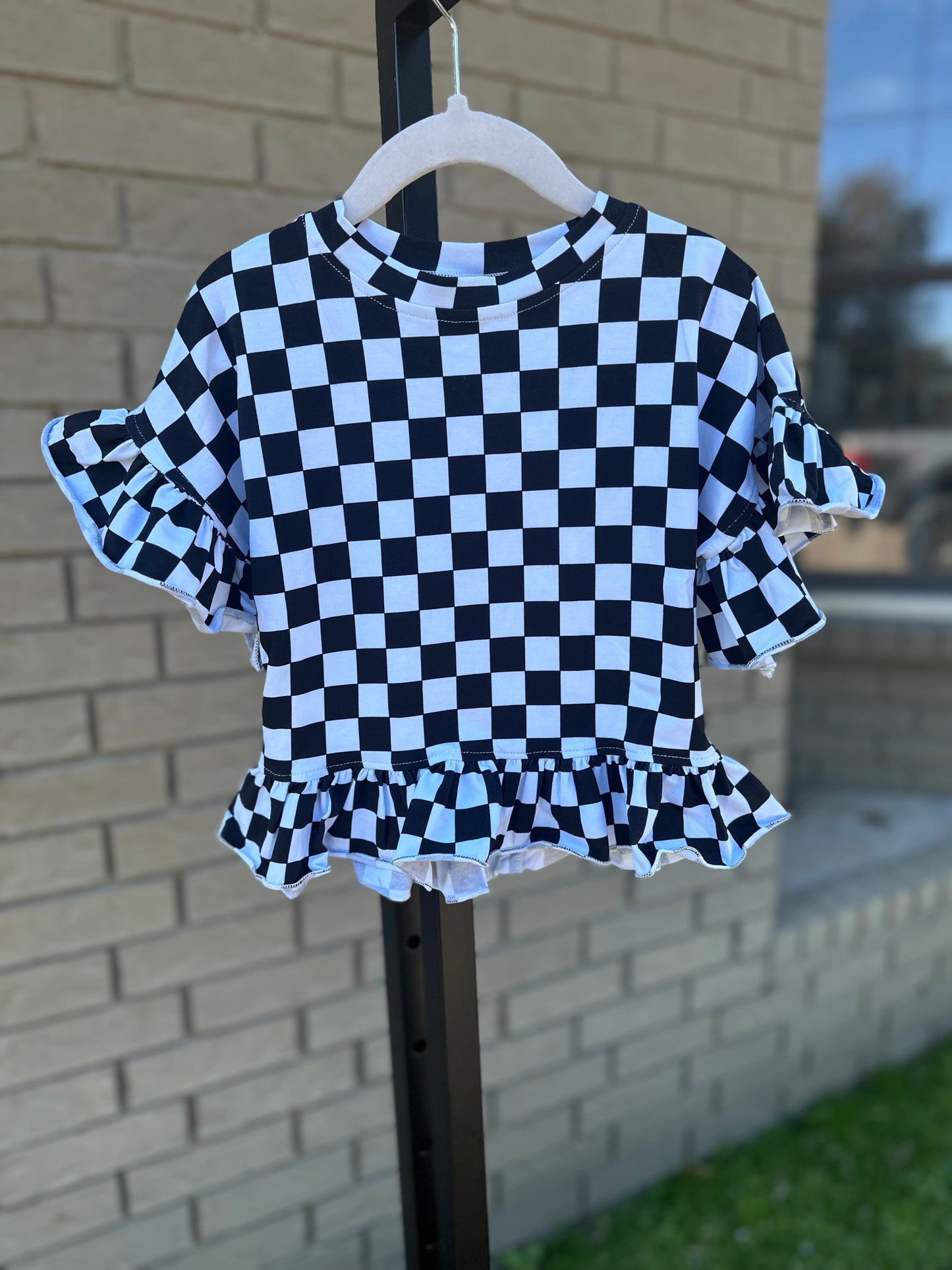 Race Ya checkered shirt