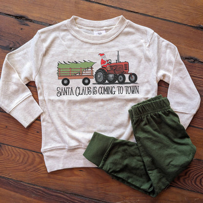 Santa Claus Tractor Christmas Lounge Set