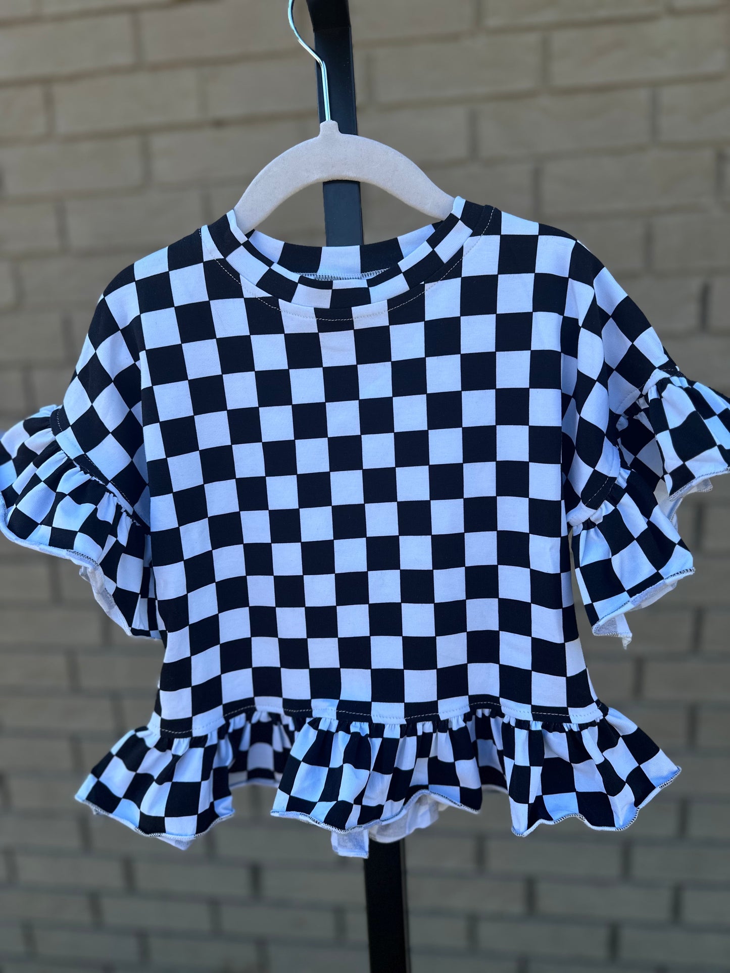 Race Ya checkered shirt