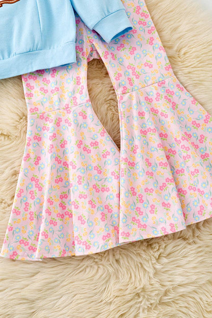 Blue Boots Bell Bottom Outfit