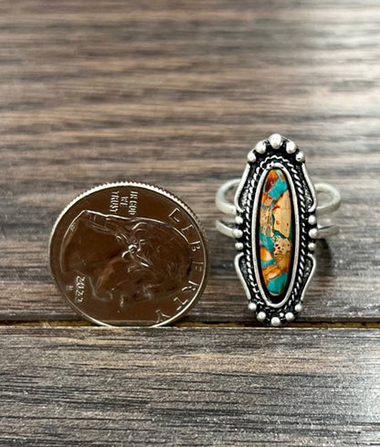 Gemstone Adjustable Ring