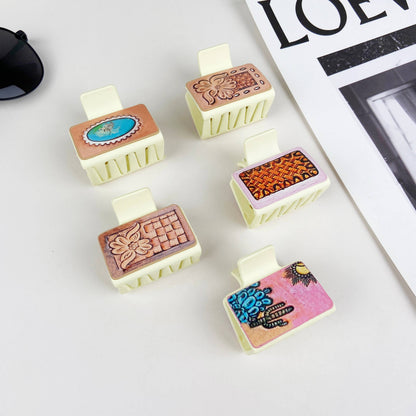 Fruit Rhinestone Strawberry Hollow Hair clips