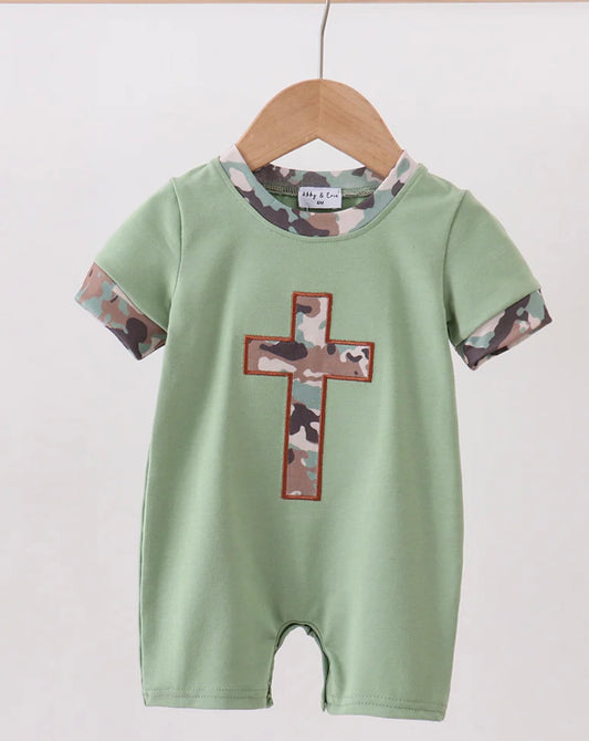 Camouflage Cross Romper