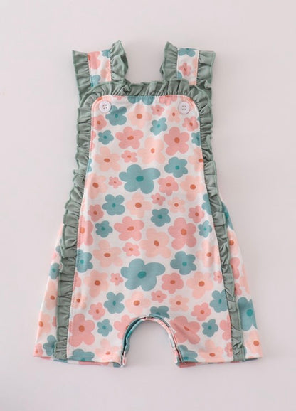 Flower Power Romper-  Sage