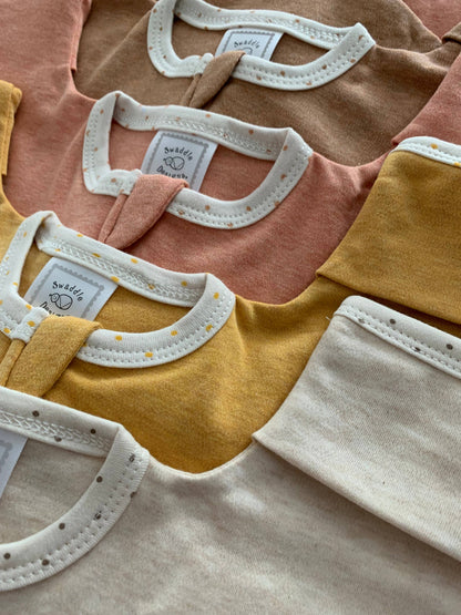 Transitional Swaddle Sack, Heathered Peach Blush