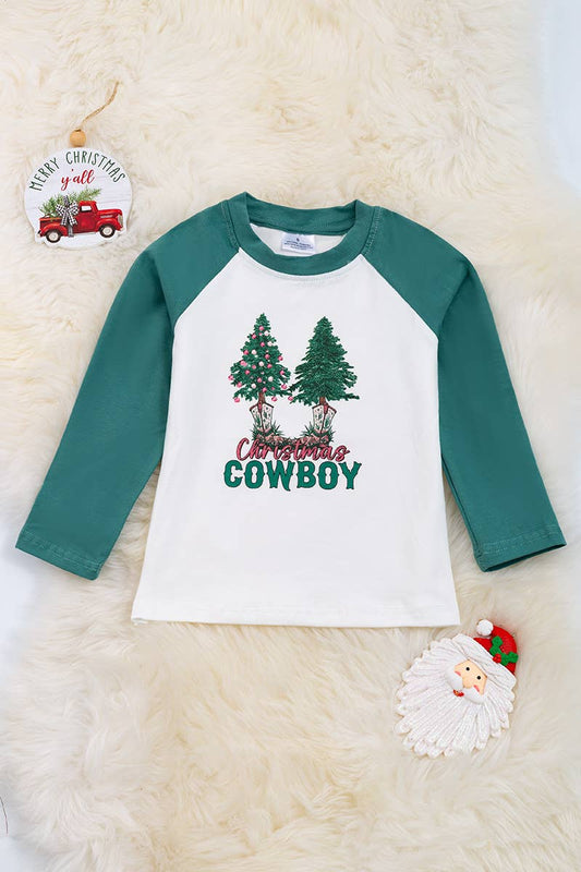 CHRISTMAS COWBOY" Raglan