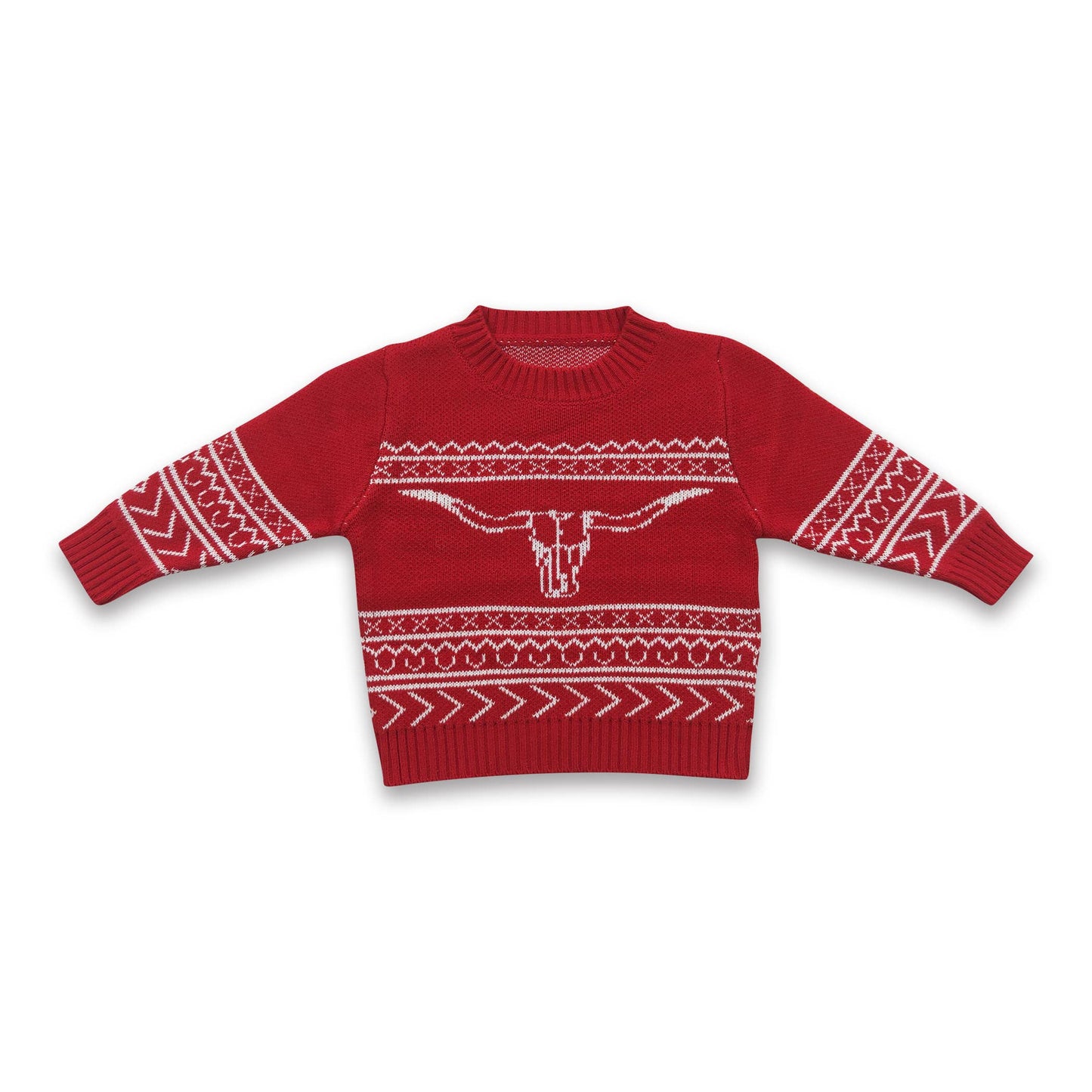 Red Longhorn Sweater