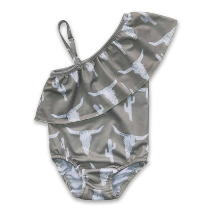 Bull Skull swim suit