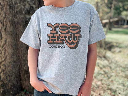 Yee Haw Cowboy Western Graphic T-shirt Adults and Kids