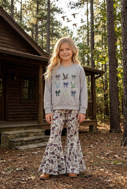 Camo Bell Bottom Outfit