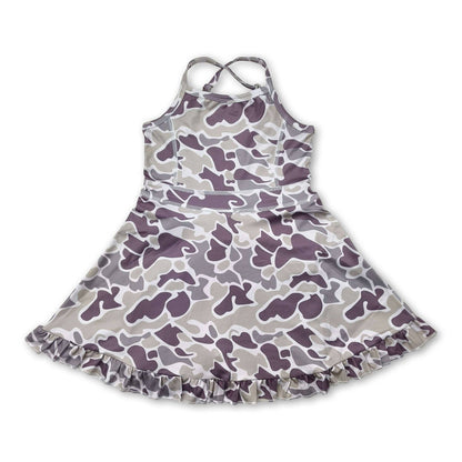 Girls Camo Athletic Dress