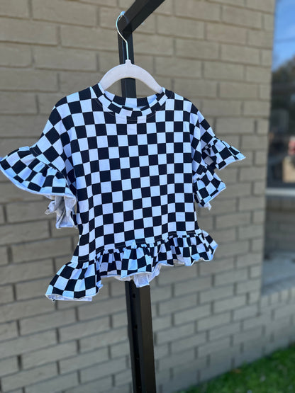 Race Ya checkered shirt