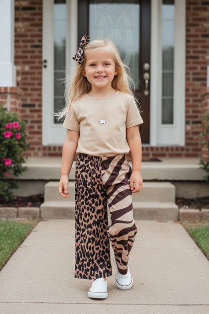 Wide Leg Split Pants