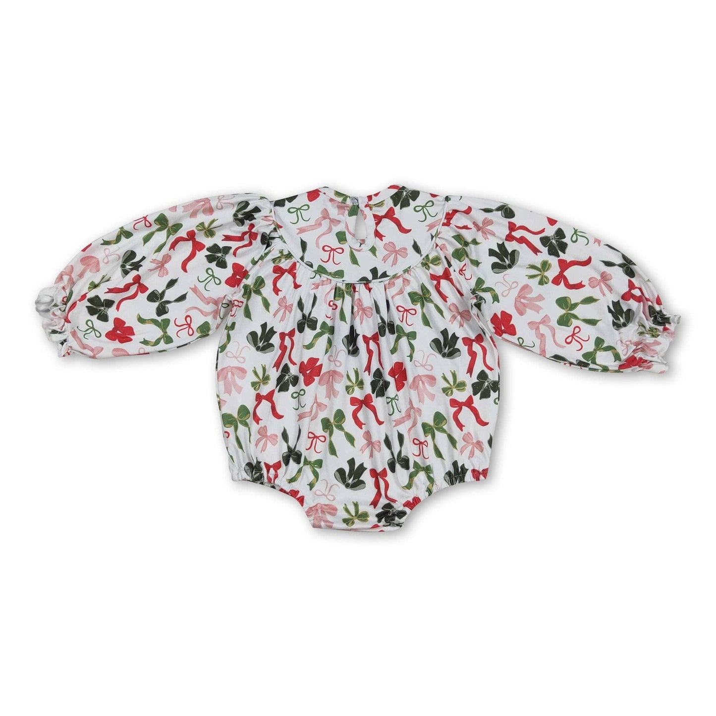 Festive bow romper