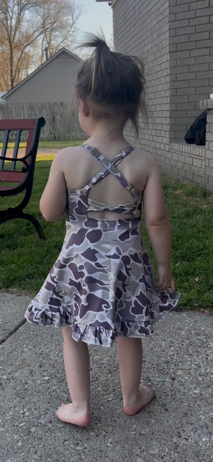 Girls Camo Athletic Dress