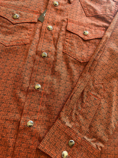 Rust Pearl Snap