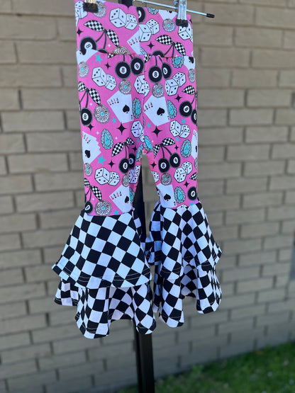 Pink Cowgirl Luck Double Bell Bottoms