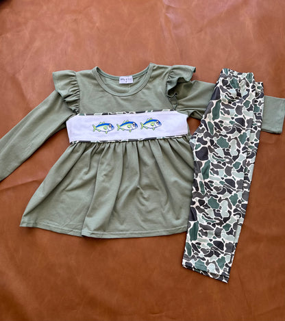 Camo fish pant set