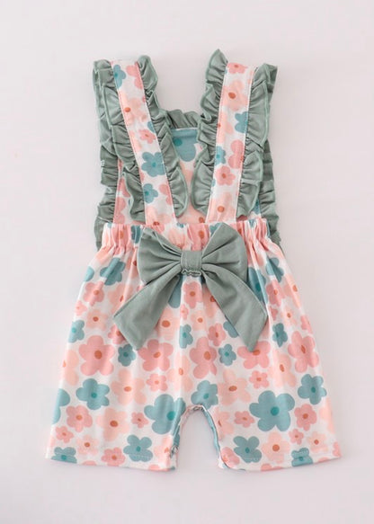 Flower Power Romper-  Sage