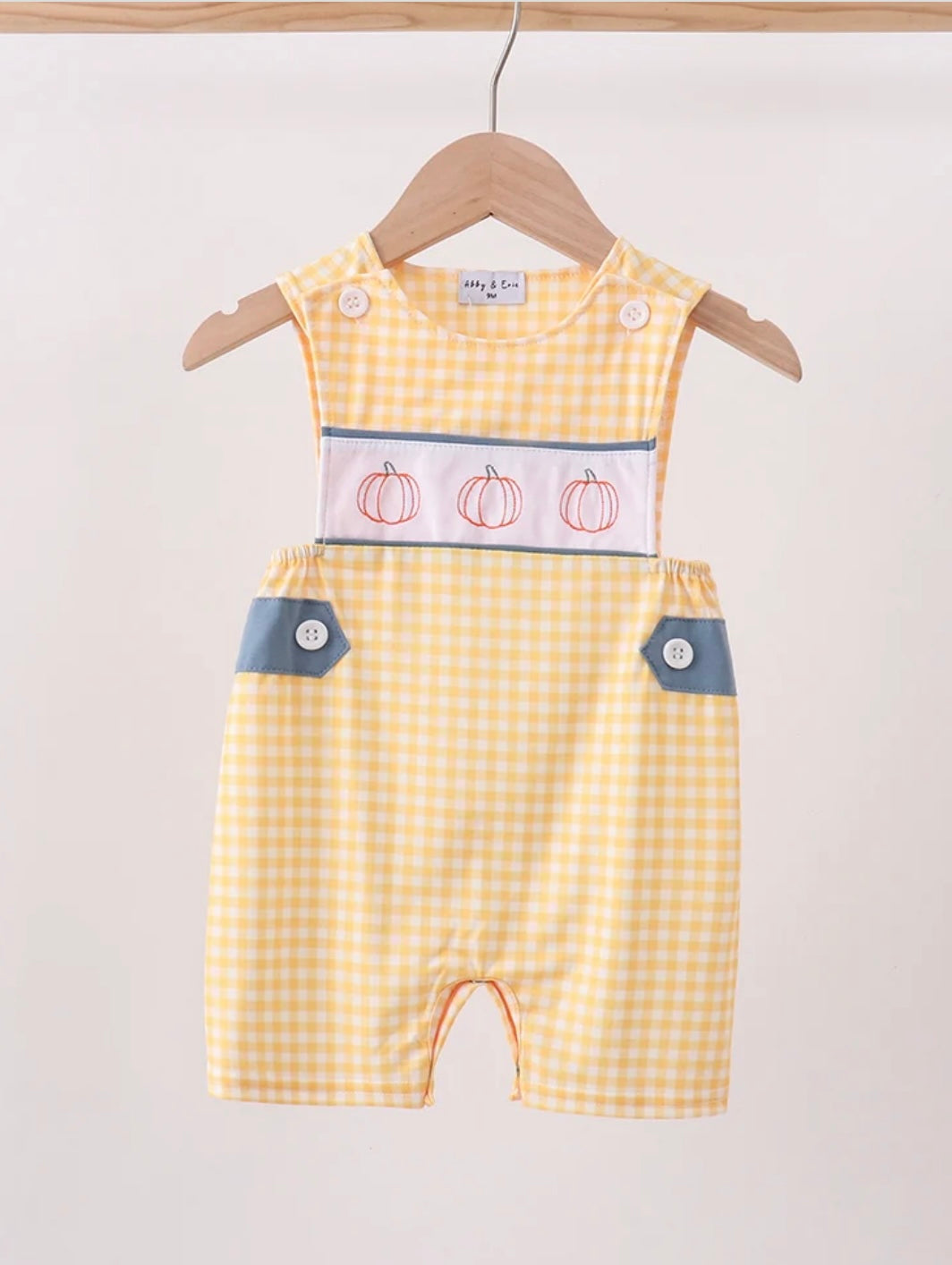 Boys Pumpkin Romper