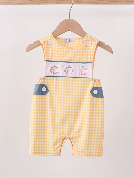 Boys Pumpkin Romper