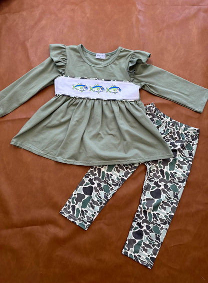 Camo fish pant set