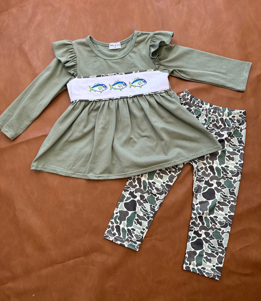 Camo fish pant set