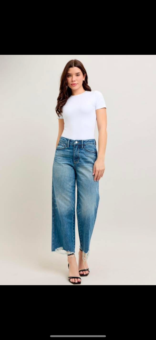 Judy Blue cropped wide leg