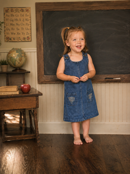 Denim Boot Stitch Dress