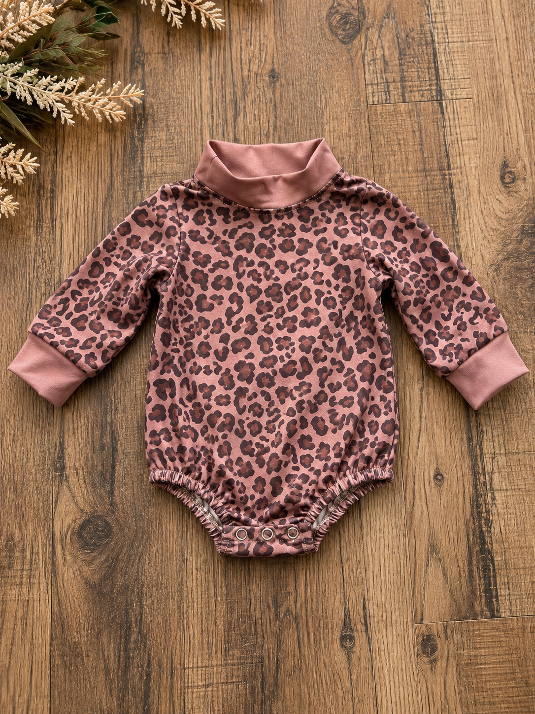 Cheetah Mock Neck Bubble