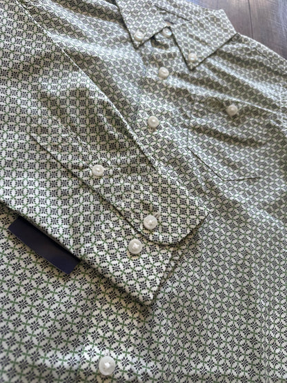 Green Wrangler Button Up