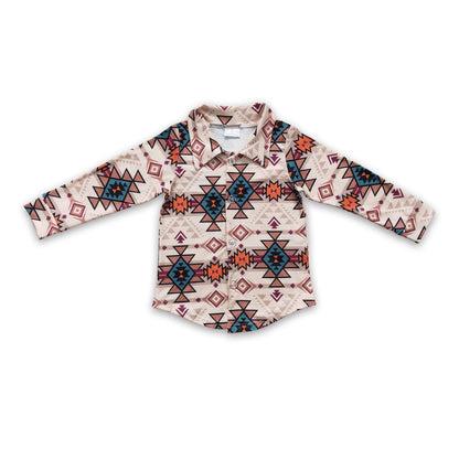 Cowboy Cool Aztec Button Up
