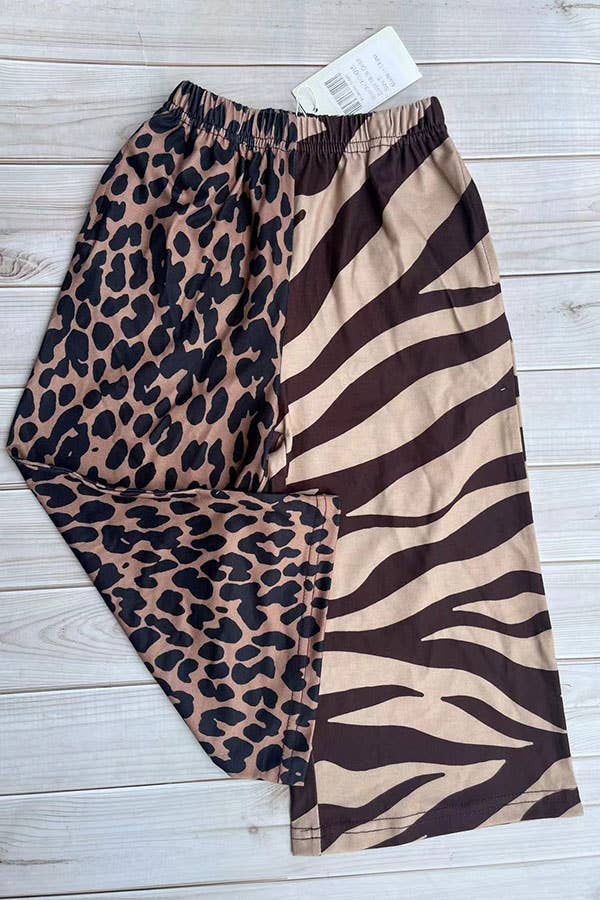 Wide Leg Split Pants