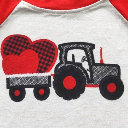 Heart Tractor Raglan