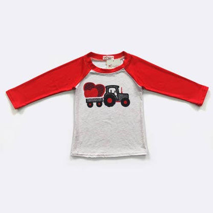 Heart Tractor Raglan
