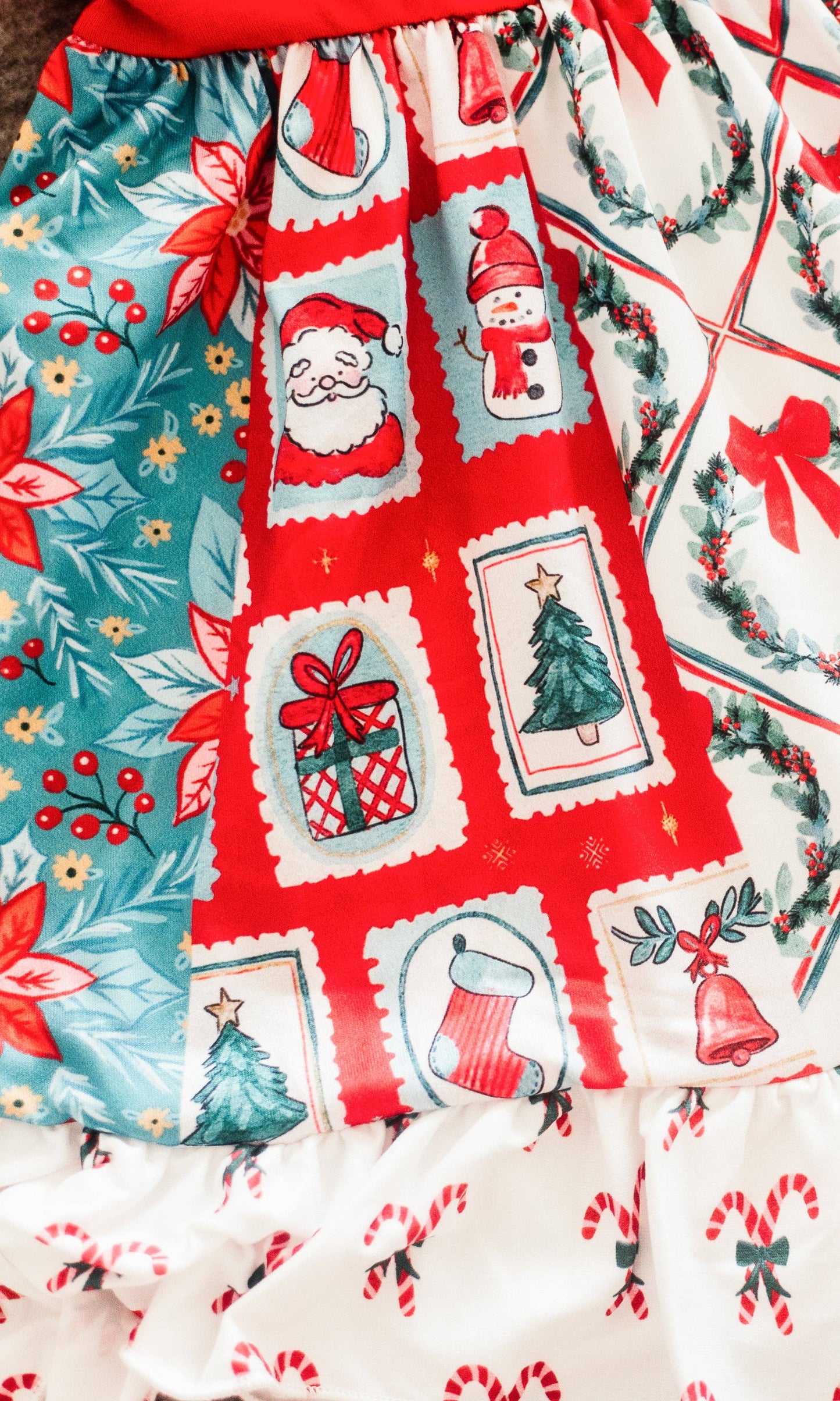 Christmas Gift Wrap Twirl Dress