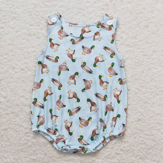 boys blue duck romper