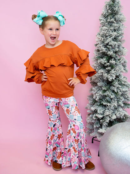 Gingerbread & Cocoa Bell Pants Set