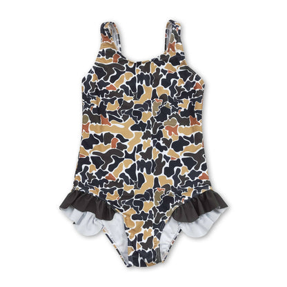 Camo girls swimsuit