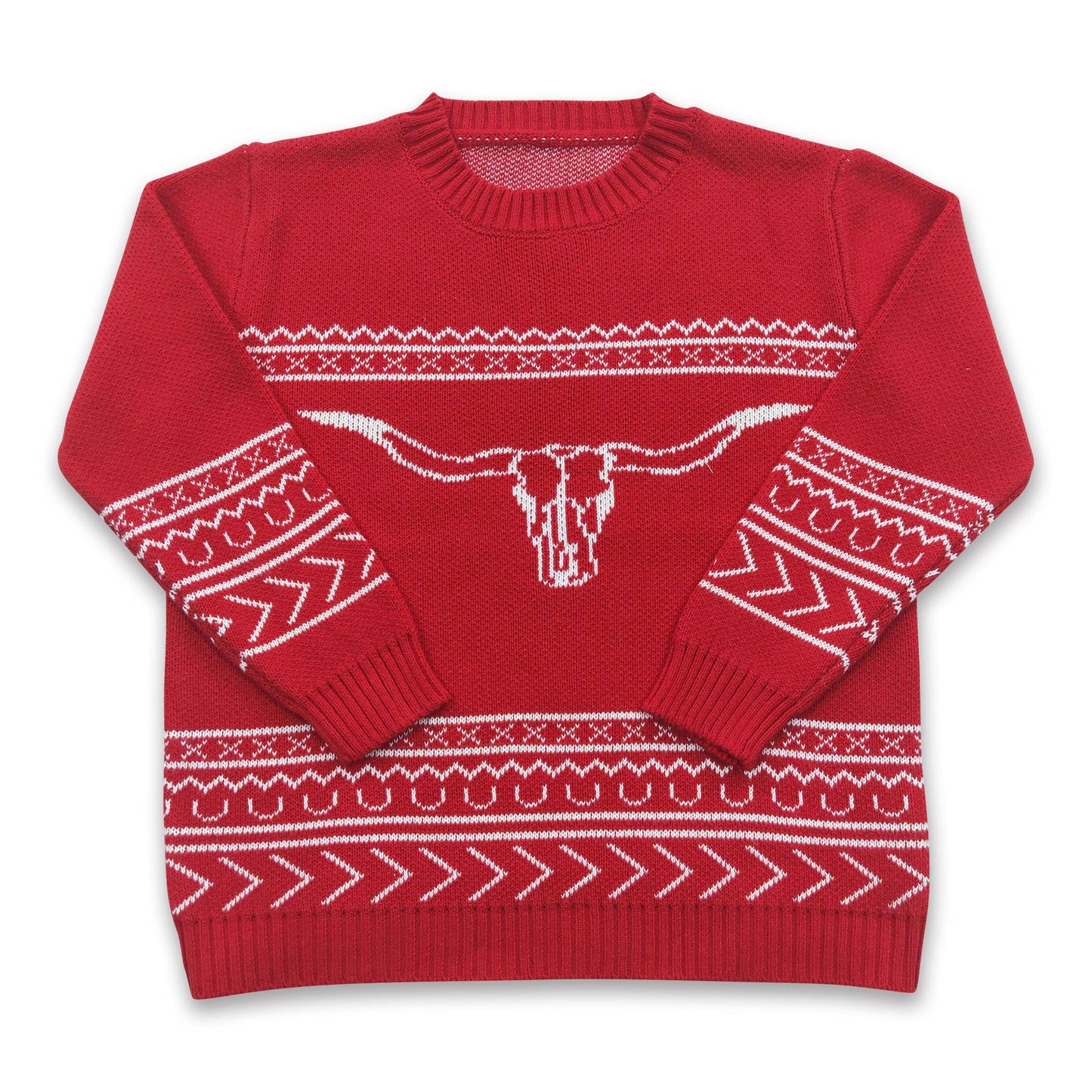Red Longhorn Sweater