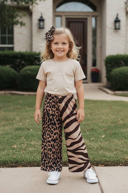 Wide Leg Split Pants