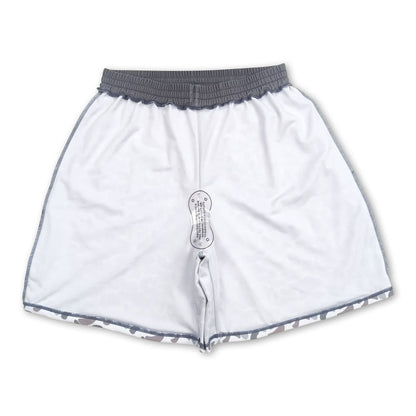 Matching sibling Camo swim wear